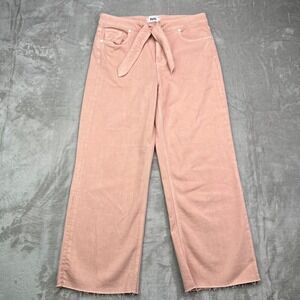 Paige Nellie Pants‎ Womens 29 Wide Leg Vtg California Rose High Rise Tie Stretch